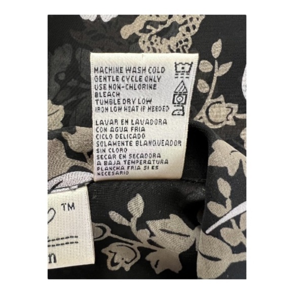 β¨ EUC KATHIE LEE WOMAN Floral Sheer Blouse w/ Black Tank | Womenβs Sz 18W/20W - Picture 12 of 12